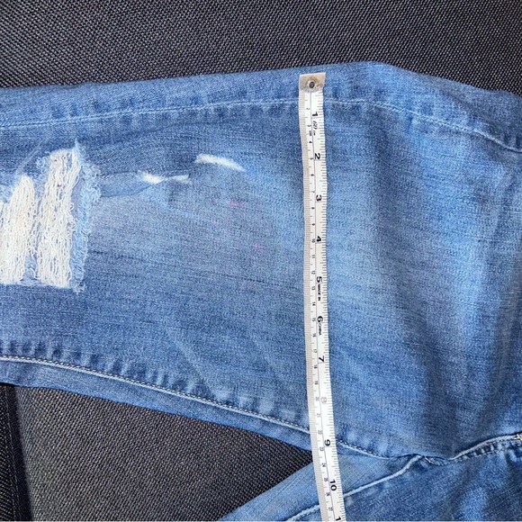American Eagle Distressed Super Stretch. high Rise Jeggings Size 10 - Picture 11 of 14